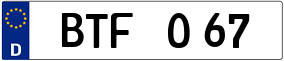 Truck License Plate